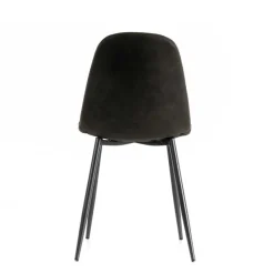 Wohnen Stühle<Kunstleder Schalenstuhl in Anthrazit - Mocart (4er Set)