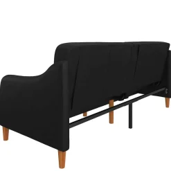 Wohnen Sofas<Kunstleder Schlafsofa in Schwarz - Marc