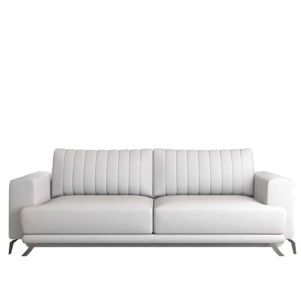Wohnen Sofas<Kunstleder-Schlafsofa in Weiß - Filax
