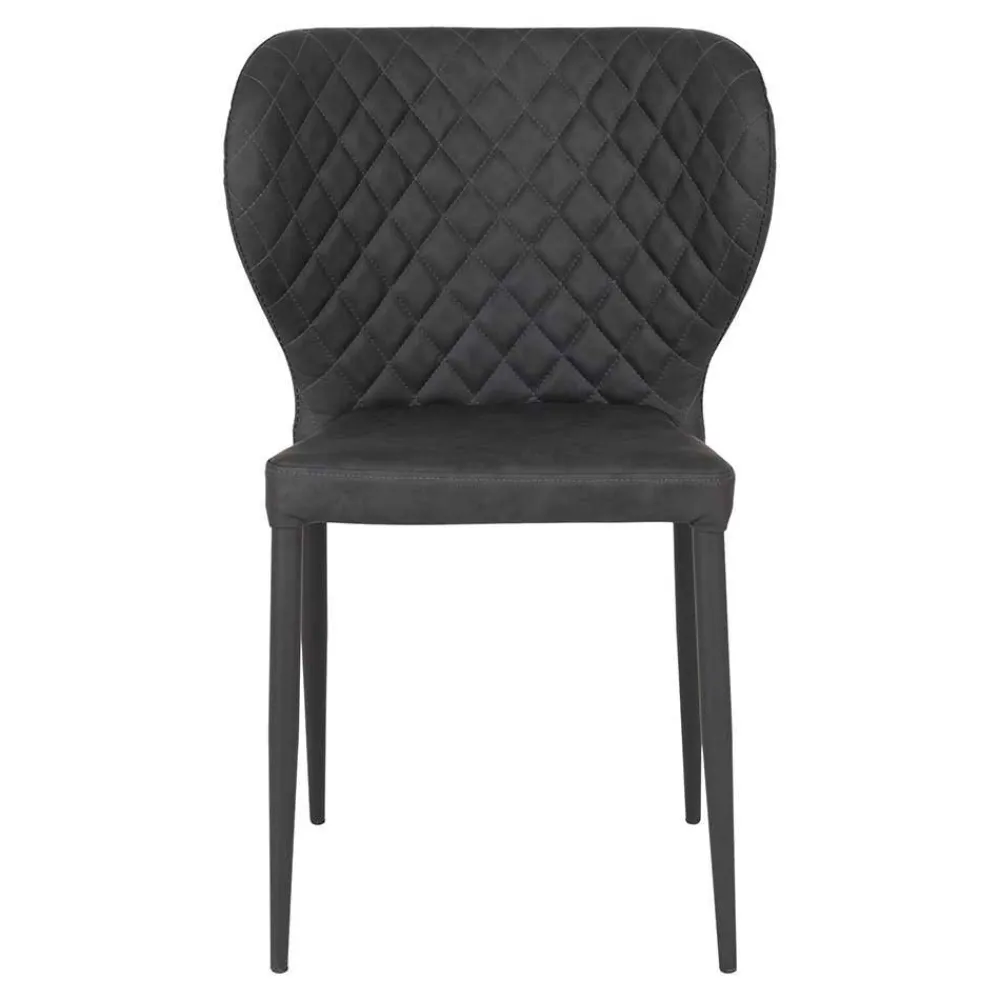 Wohnen Stühle<Kunstlederstühle mit Rauten Steppung - Trendenca (4er Set)