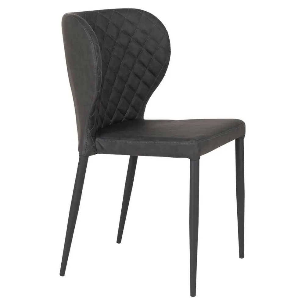 Wohnen Stühle<Kunstlederstühle mit Rauten Steppung - Trendenca (4er Set)