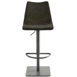 Wohnen Hocker<Kunstleder-Tresenstuhl in Schwarz - Derict