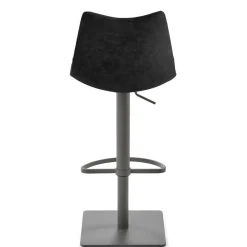 Wohnen Hocker<Kunstleder-Tresenstuhl in Schwarz - Derict