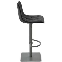 Wohnen Hocker<Kunstleder-Tresenstuhl in Schwarz - Derict