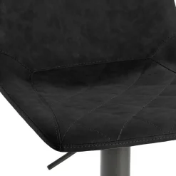 Wohnen Hocker<Kunstleder-Tresenstuhl in Schwarz - Derict