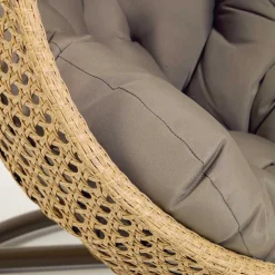 Wohnen Sessel<Kunstrattan Hängesessel in Naturoptik Beige - Trokania