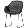 Wohnen Stühle<Kunstrattan Stühle in Schwarz - Delhia (2er Set)