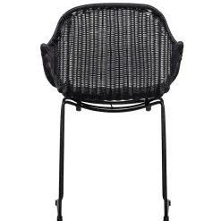 Wohnen Stühle<Kunstrattan Stühle in Schwarz - Delhia (2er Set)