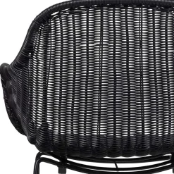 Wohnen Stühle<Kunstrattan Stühle in Schwarz - Delhia (2er Set)