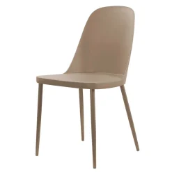 Wohnen Stühle<Kunststoffstühle in Taupe - Jocen (4er Set)