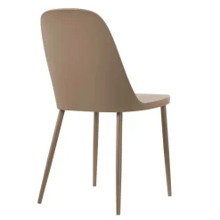 Wohnen Stühle<Kunststoffstühle in Taupe - Jocen (4er Set)