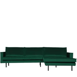 Wohnen Sofas<L Form Sofa Rundecke in Grün Samt - Distroit