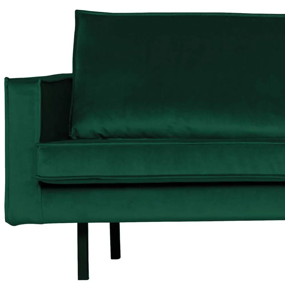 Wohnen Sofas<L Form Sofa Rundecke in Grün Samt - Distroit