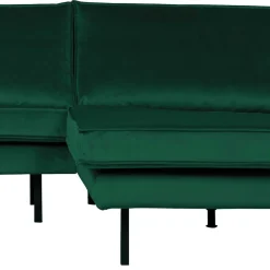 Wohnen Sofas<L Form Sofa Rundecke in Grün Samt - Distroit