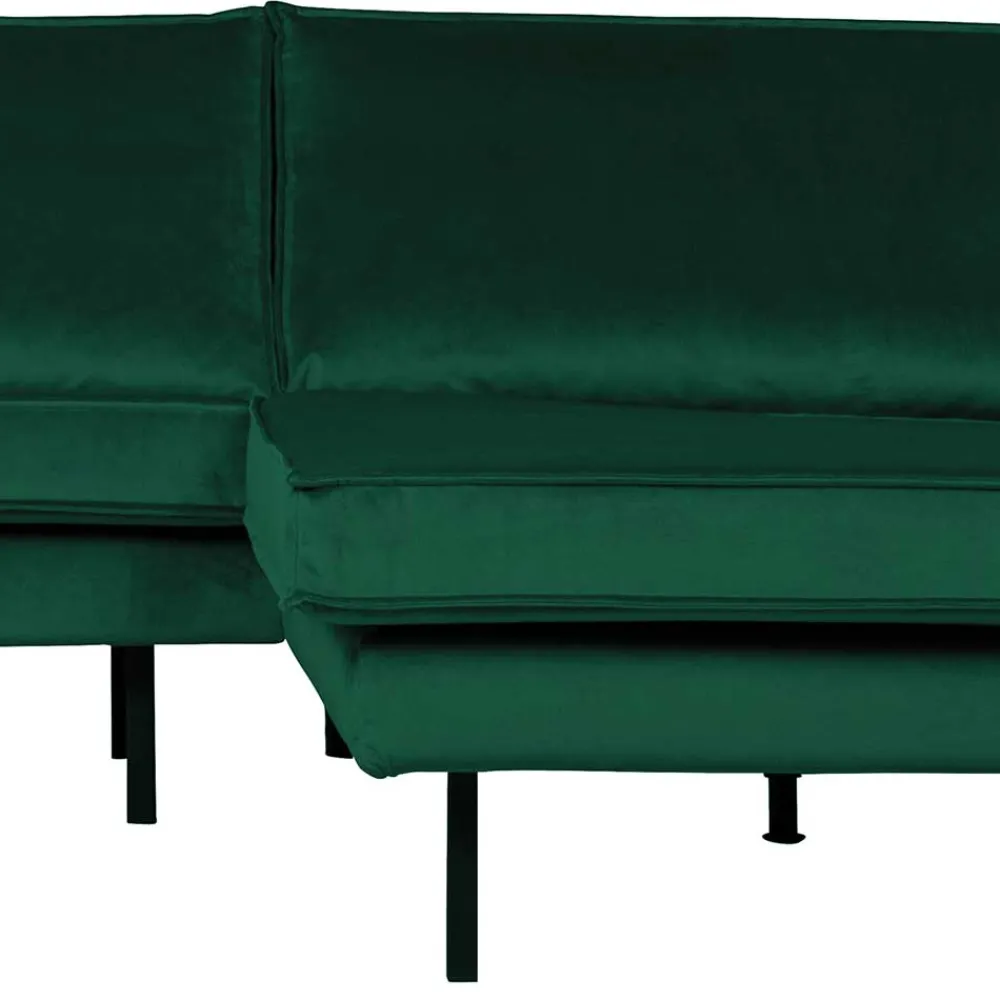 Wohnen Sofas<L Form Sofa Rundecke in Grün Samt - Distroit