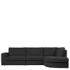 Wohnen Sofas<L Sofa aus Webstoff in Anthrazit - Jilatov