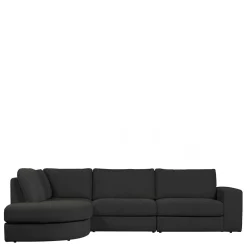 Wohnen Sofas<L Sofa aus Webstoff in Anthrazit - Jilatov