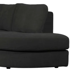 Wohnen Sofas<L Sofa aus Webstoff in Anthrazit - Jilatov