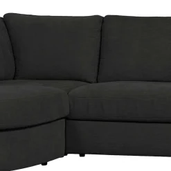 Wohnen Sofas<L Sofa aus Webstoff in Anthrazit - Jilatov