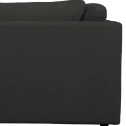 Wohnen Sofas<L Sofa aus Webstoff in Anthrazit - Jilatov