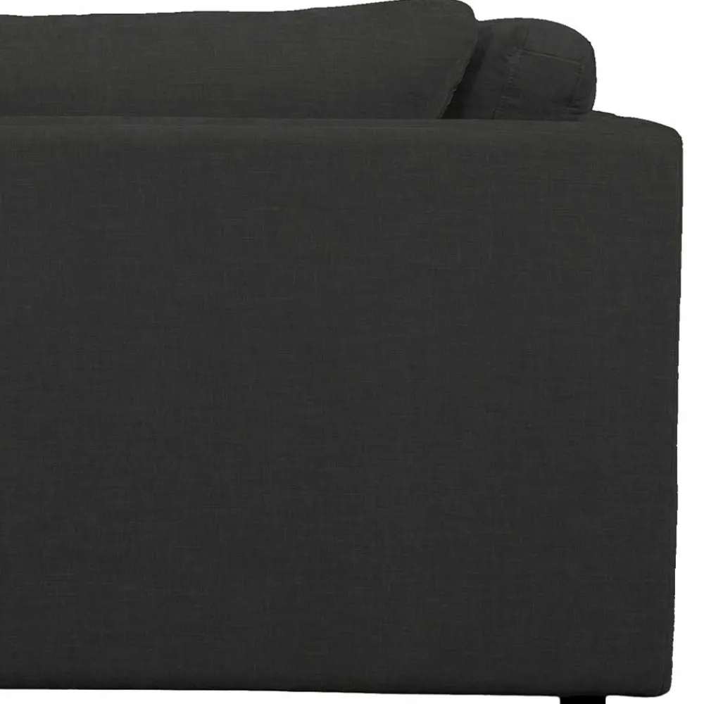 Wohnen Sofas<L Sofa aus Webstoff in Anthrazit - Jilatov