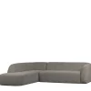 Wohnen Sofas<L Sofa im Skandi Design in Grau Chenille - Grandessa