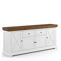 Wohnen Sideboards<Landhaus Anrichte aus Kiefer zweifarbig - Zalya