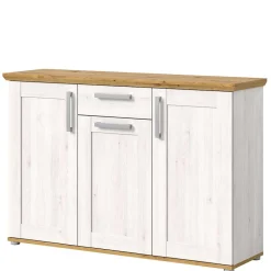 Wohnen Sideboards<Landhaus Anrichte in Holzoptik Lärche Weiß - Tocella