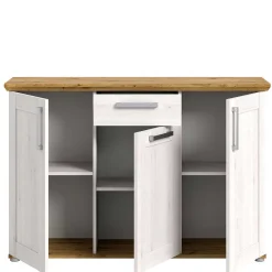 Wohnen Sideboards<Landhaus Anrichte in Holzoptik Lärche Weiß - Tocella