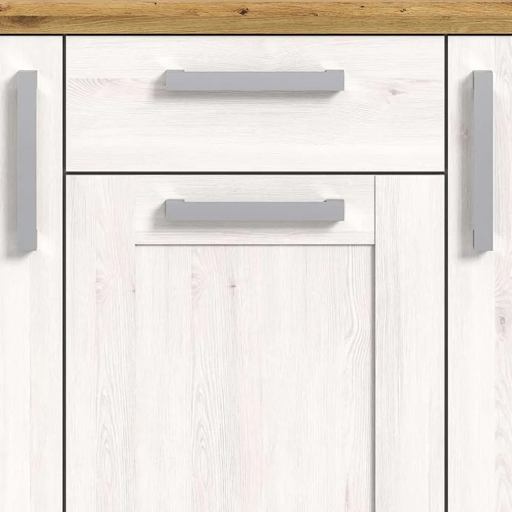 Wohnen Sideboards<Landhaus Anrichte in Holzoptik Lärche Weiß - Tocella