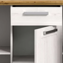 Wohnen Sideboards<Landhaus Anrichte in Holzoptik Lärche Weiß - Tocella
