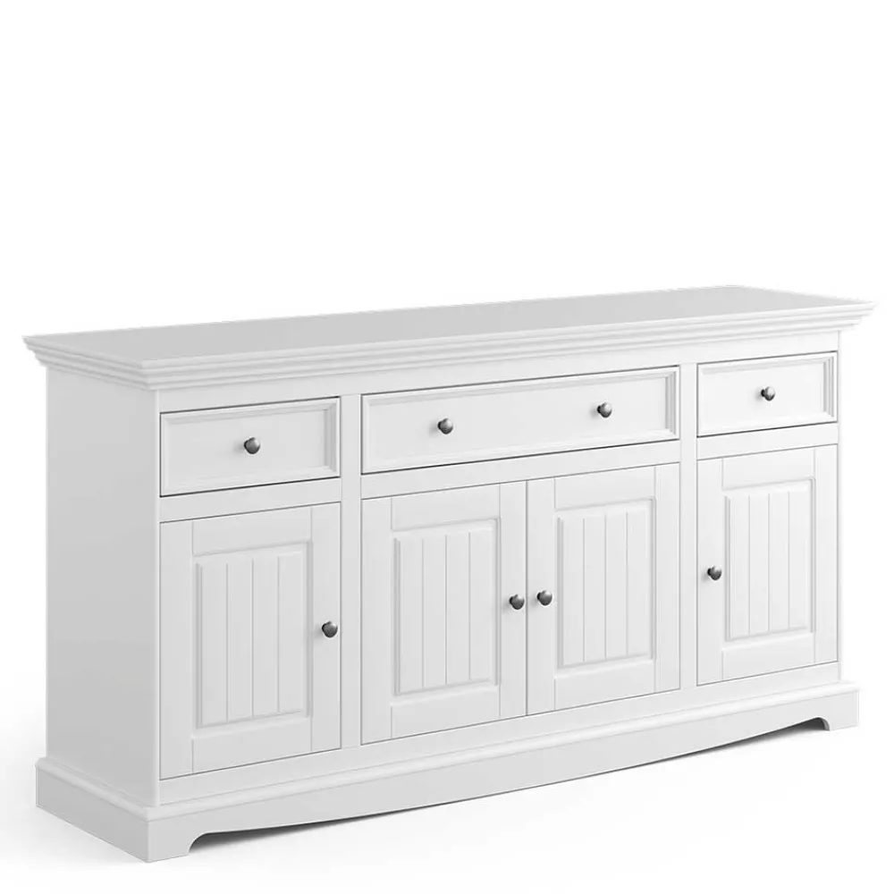 Wohnen Sideboards<Landhaus Anrichte in Weiß lackiert - Indico