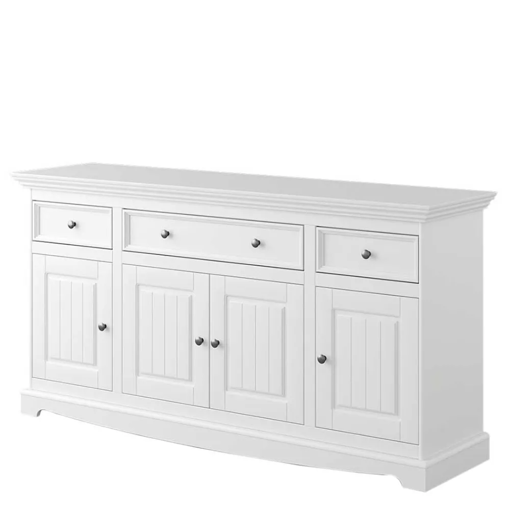 Wohnen Sideboards<Landhaus Anrichte in Weiß lackiert - Indico