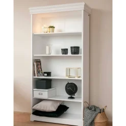 Wohnen Regale<Landhaus Bücherregal in Weiß - Presto