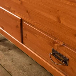 Wohnen Betten<Landhaus Bett in 140x200 mit Schubladen - Lusanne