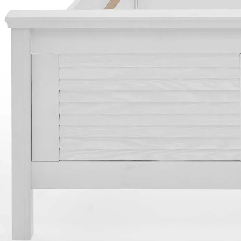 Wohnen Betten<Landhaus Bett mit Kopf- und Fußteil - Mira