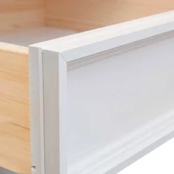 Wohnen Schränke|Kommoden<Landhaus Buffet in Weiß mit Eiche - Bordona