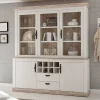 Wohnen Kommoden<Landhaus Buffet Schrank in Weiß Pinie Nedita 184 cm breit