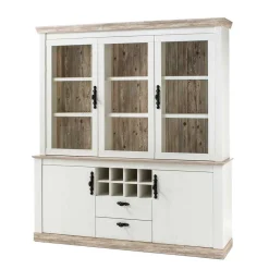 Wohnen Kommoden<Landhaus Buffet Schrank in Weiß Pinie Nedita 184 cm breit