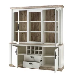 Wohnen Kommoden<Landhaus Buffet Schrank in Weiß Pinie Nedita 184 cm breit