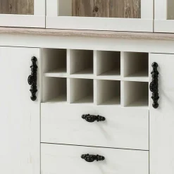 Wohnen Kommoden<Landhaus Buffet Schrank in Weiß Pinie Nedita 184 cm breit