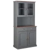 Wohnen Kommoden<Landhaus Buffetschrank in Grau & Braun - Nepplan