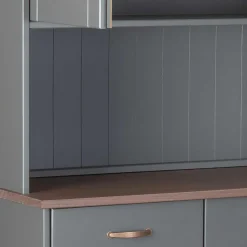 Wohnen Kommoden<Landhaus Buffetschrank in Grau & Braun - Nepplan