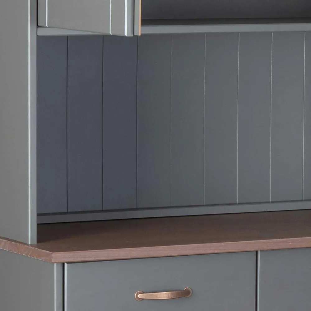 Wohnen Kommoden<Landhaus Buffetschrank in Grau & Braun - Nepplan