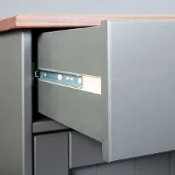Wohnen Kommoden<Landhaus Buffetschrank in Grau & Braun - Nepplan