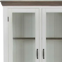 Wohnen Kommoden<Landhaus Buffetschrank in Weiß & Graubraun - Bleaks