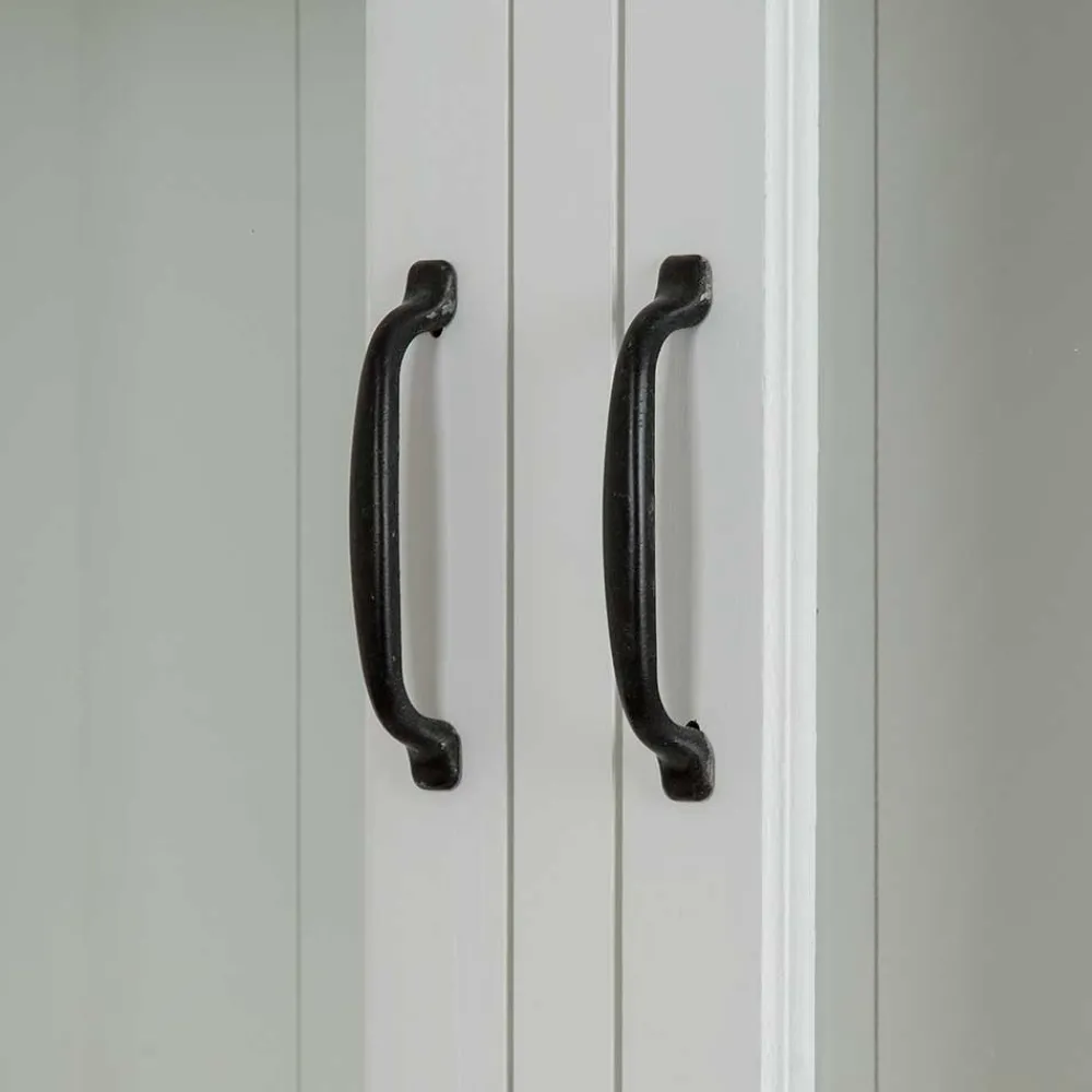 Wohnen Kommoden<Landhaus Buffetschrank in Weiß & Graubraun - Bleaks