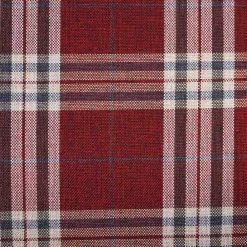 Wohnen Sofas<Landhaus Chaiselongue in Rot mit Karo Muster - Litruna