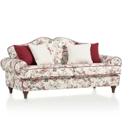 Wohnen Sofas<Landhaus Dreisitzer Sofa mit Blumen - Baonga