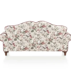 Wohnen Sofas<Landhaus Dreisitzer Sofa mit Blumen - Baonga